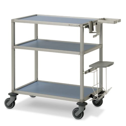 Medizinischer Wagen - Gaby Star S 700 - Mercura Industries - Pflege / anodisiertes Aluminium / Abfallsackhalter