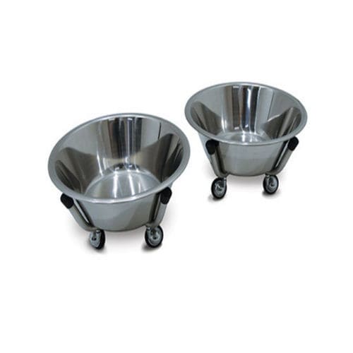 Schalenhalter zur Montage auf Rollwagen - 2 030 145 - Mercura Industries - Edelstahl
