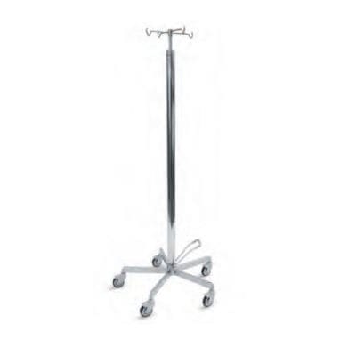 Infusionsstativ auf Rollen - 2 030 150 - Mercura Industries - 4 Haken