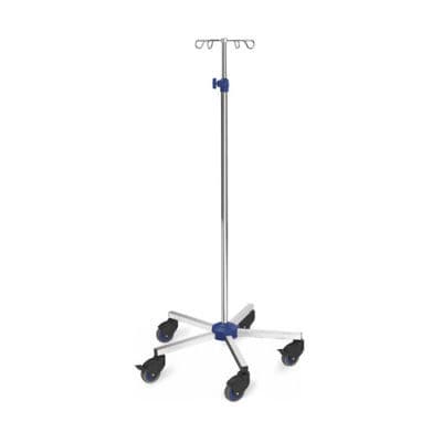 Infusionsstativ auf Rollen - 2 030 151 - Mercura Industries - 4 Haken
