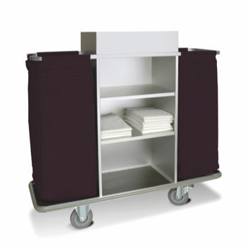 Sackhalterwagen für saubere Wäsche - SAO PAOLO - Mercura Industries - mit Regal / 2 Säcke
