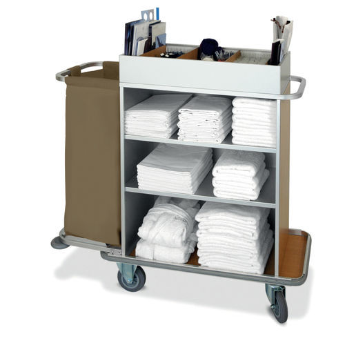 Sackhalterwagen für saubere Wäsche - ROSALIA - Mercura Industries - mit Regal / 1 Sack