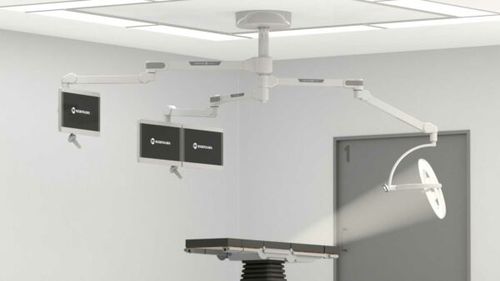 Tragarm für Chirurgie - TRIO - Merivaara - deckenmontiert