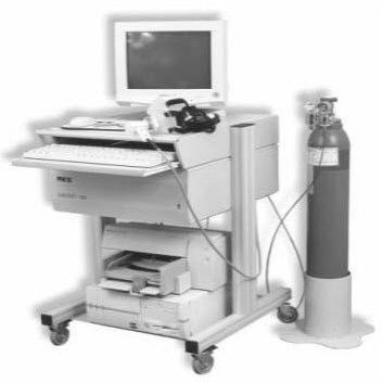 Digitales Spirometer - START 2000 - MES  - auf Wagen / für Belastungstest