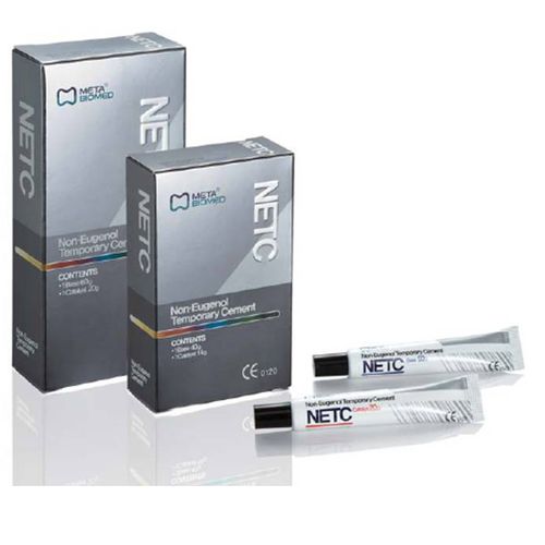 Dentalkleber für Restaurierung - NETC - META-BIOMED - für Zahnbrücken / für Dentalkronen / temporär