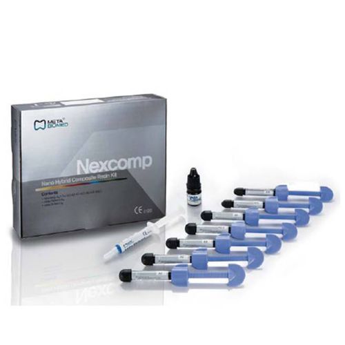 Zahnmedizinisches Material / Hybridkomposit - Nexcomp - META-BIOMED - Harz / zur Dentalrestaurierung