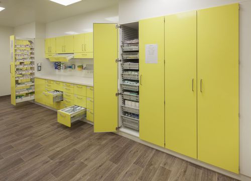 Abstellschrank - 8 series - Metallwarenfabrik Walter H. Becker  - wärmend / für Instrumente / für Krankenhaus