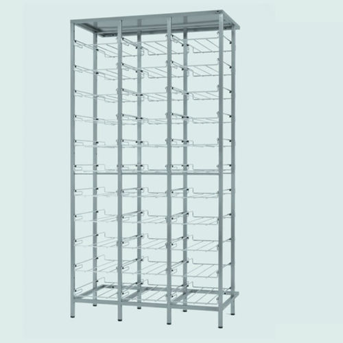 Modulares Regal - 16015 series - Metallwarenfabrik Walter H. Becker  - für Behälter / vergittert / Edelstahl