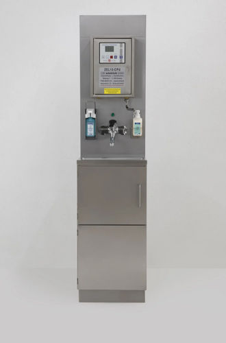 Hygienestation mit Desinfektionsgelhalter - Metallwarenfabrik Walter H. Becker 