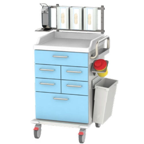 Wagen für Kliniken - LEO 2 - Metallwarenfabrik Walter H. Becker  - Notfall / für Instrumente / Geräte