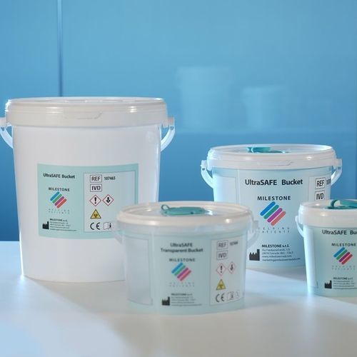 Biologischer Behälter - UltraSAFE  - MILESTONE - für Transport / mit Stöpsel