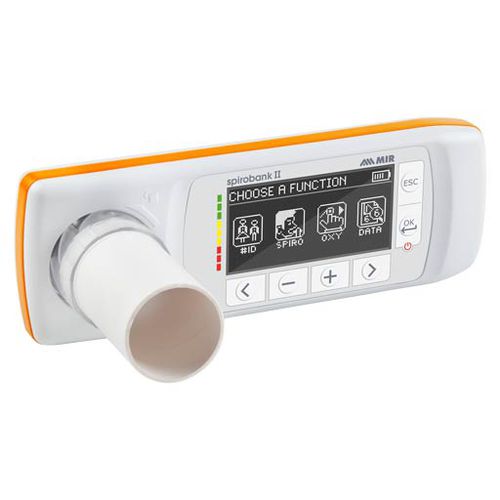 Elektronisches Spirometer - Spirobank II BLE® - MIR - Medical International Research - tragbar / mit SpO2-Monitor / mit Turbinen-Messumformer
