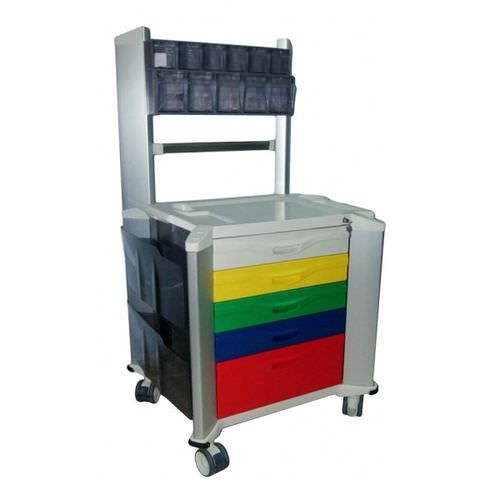 Medizinischer Wagen - JQ760-4 - Mobiclinic - für Medikamente / zur Medikamentenausgabe / Abfall