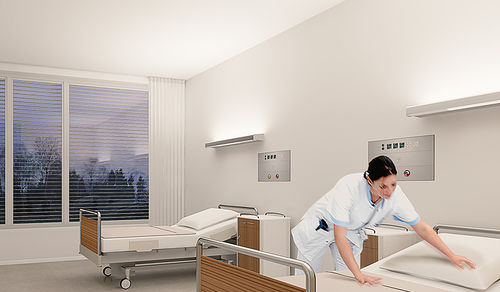 Wandleuchte für Gesundheitseinrichtungen - sinus SL - modul technik - für Langzeitpflege / für Krankenhaus