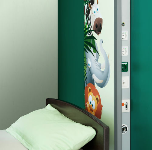 Wandmontierte Versorgungseinheit - MEV junior - Modul technik - vertikal / für Kinder / Patientenzimmer