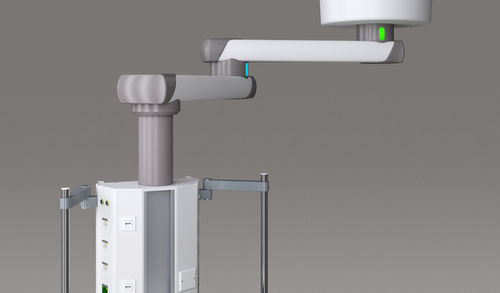 Deckenmontierter Verteilerarm - moduversa plus - modul technik - für Intensivpflege / für OP-Saal / mit Gelenk