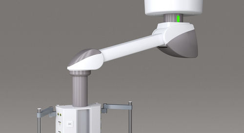 Deckenmontierter Verteilerarm - moduversa HM - modul technik - für OP-Saal / mit Gelenk