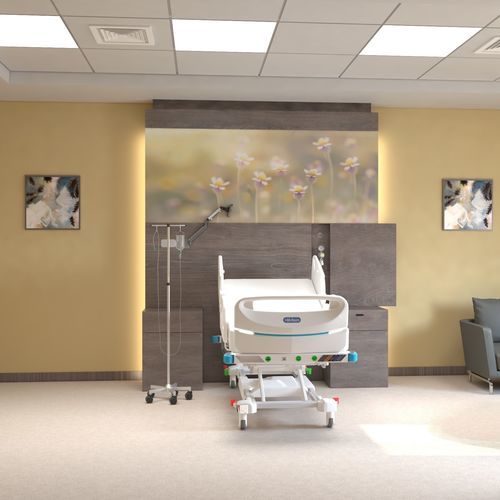 Wandmontierte Versorgungseinheit - MEV 8000 - modul technik - Patientenzimmer / individuell gestaltbar