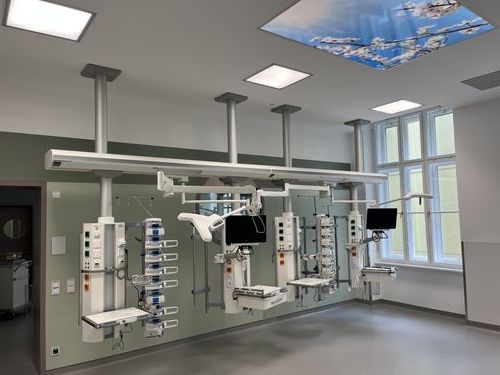 Deckenmontierter Verteilerbalken - moduflex nova - modul technik - für Intensivpflege