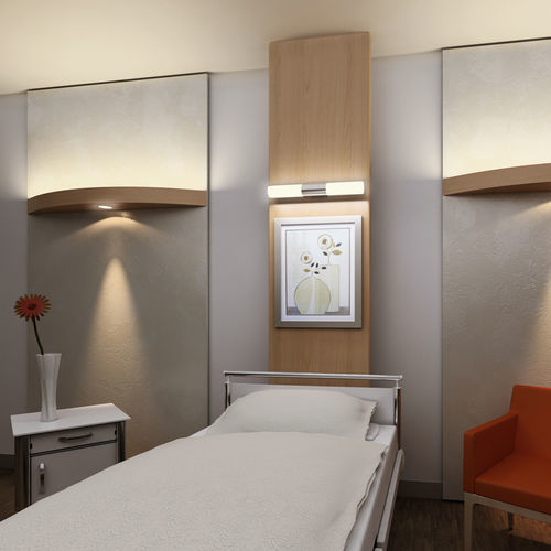 Wandmontierte Versorgungseinheit - MEV 8000 - Modul technik - horizontal / Patientenzimmer / mit Licht
