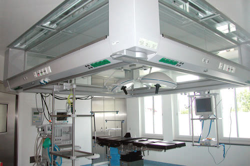 Eingebauter OP Saal - OP 3800 - modul technik - Laminar-Flow / Hybrid