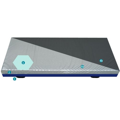Krankenhaus-Matratze - Favusan® - Moltoplast healthcare - Schaumstoff / Schlauchzellen / 90x200 cm