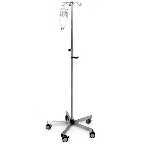 Infusionsständer auf Rollen - I225000 - MTH Medical GmbH - 4 Haken / teleskopisch / höhenverstellbar