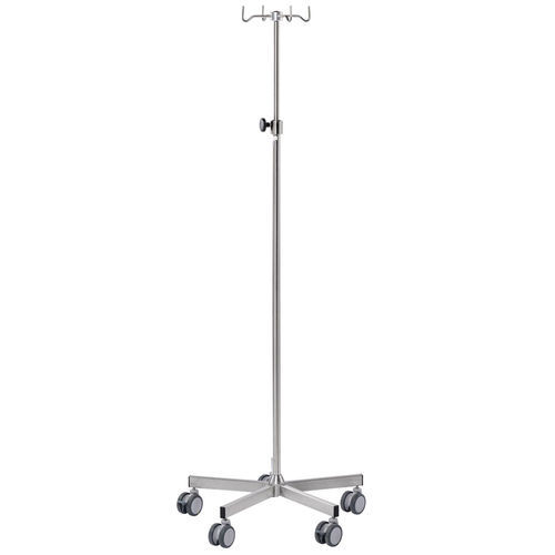 Infusionsständer auf Rollen - I3250008-SL - MTH Medical GmbH - 4 Haken / teleskopisch / höhenverstellbar