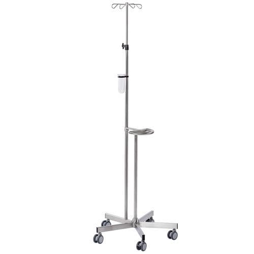Infusionsständer auf Rollen - I525000 - MTH Medical GmbH - 4 Haken / für Spritzenpumpen / teleskopisch