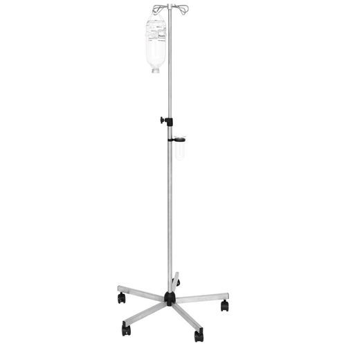 Infusionsständer auf Rollen - I130000 - MTH Medical GmbH - 4 Haken / teleskopisch / Edelstahl