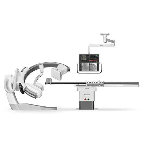 Digitales Fluoroskopie-System - NeuAngio 33F - Neusoft Medical Systems  - für Angiographie / mit bodenmontiertem Leuchtverstärker / bodenstehend