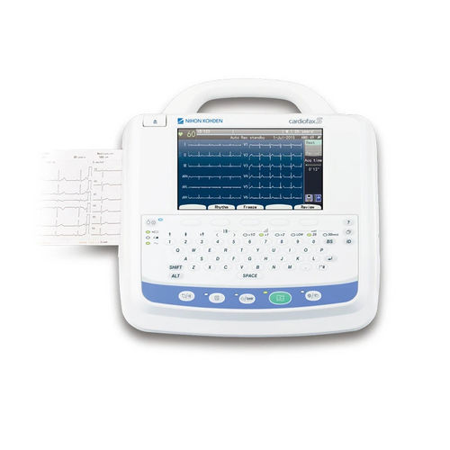 Ruhe-Elektrokardiograph - cardiofax S - Nihon Kohden Europe - 6 Kanäle / digital / mit Drucker