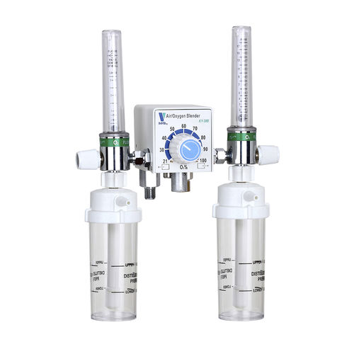 Medizinisch Gasmischer - KY-20B - Ningbo David Medical Device - Sauerstoff / Luft / mit doppeltem Flowmeter