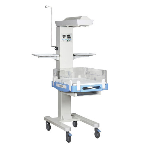 Reanimationseinheit für Säuglinge / mit Phototherapie-Lampe - HKN-9010 - Ningbo David Medical Device - auf Rollen / mit Alarm / mit APGAR-Timer