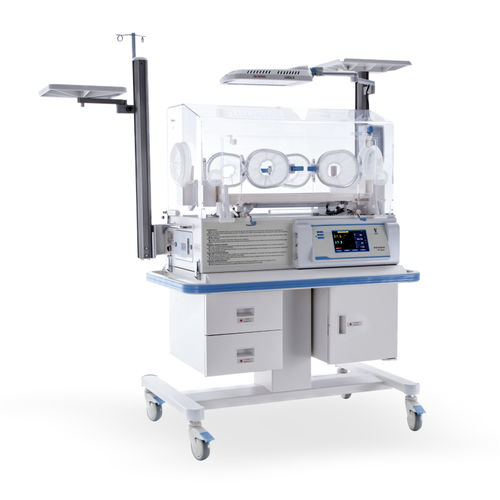 Neugeboreneninkubator auf Rollen - YP-600D - Ningbo David Medical Device - mit Touchscreen / mit Phototherapie-Lampe / mit Waage