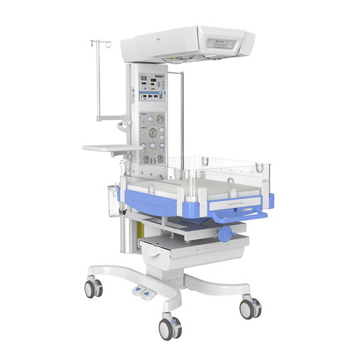 Reanimationseinheit für Säuglinge / mit Gebläse - HKN-93C - Ningbo David Medical Device - mit Stauraum / mit Phototherapie-Lampe / mit Sauerstoffflasche