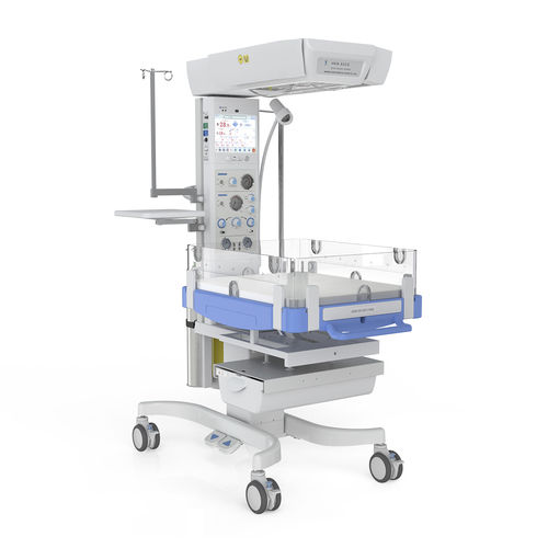 Reanimationseinheit für Säuglinge / mit Gebläse - HKN-93CS - Ningbo David Medical Device - mit Monitor / mit Stauraum / mit Touchscreen
