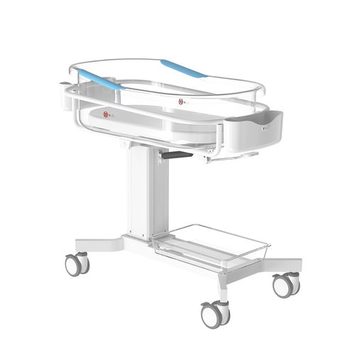 Höhenverstellbare Wiege für Krankenhäuser - YC-100B - Ningbo David Medical Device - neigbar / auf Rollen / mit Stauraum