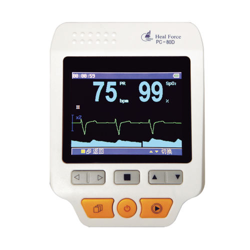 EKG-Patientenmonitor - PC-80D - Heal Force - Herzfrequenz / SpO2 / für Intensivpflege