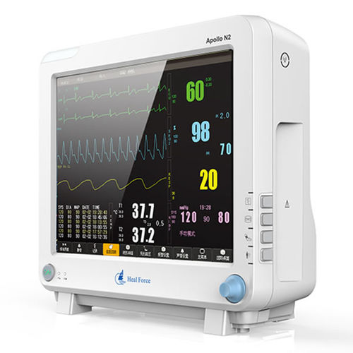 Patientenmonitor mit separatem Sensor - Apollo N2 - Heal Force - Tischgerät / tragbar / EKG
