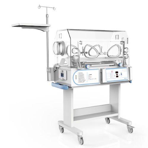 Neugeboreneninkubator auf Rollen - YXK-6G - Heal Force - mit Monitor / mit Phototherapie-Lampe / mit 4 Fenstern für Zugang zum Baby