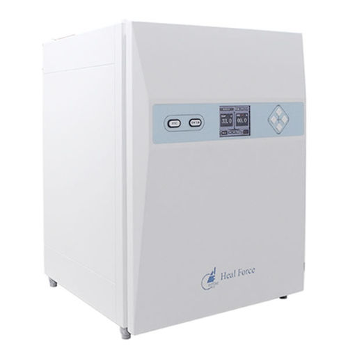 Labor-Inkubator / mit Zwangskonvektion - HF 100  - Heal Force - Multigas / Zellkultur / für die Pharmaindustrie