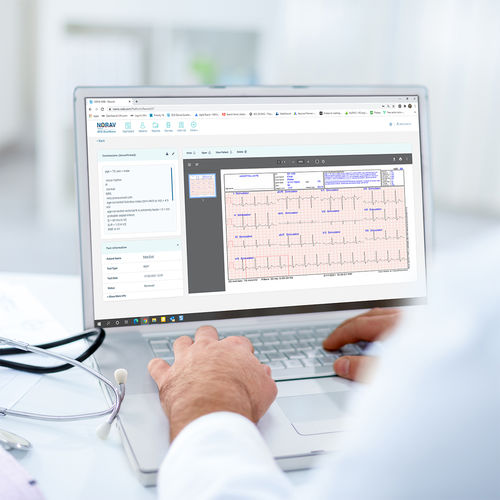 Software für Krankenhaus - NEMS Web - NORAV Medical - für Arztpraxis / für EKG / Patientendaten