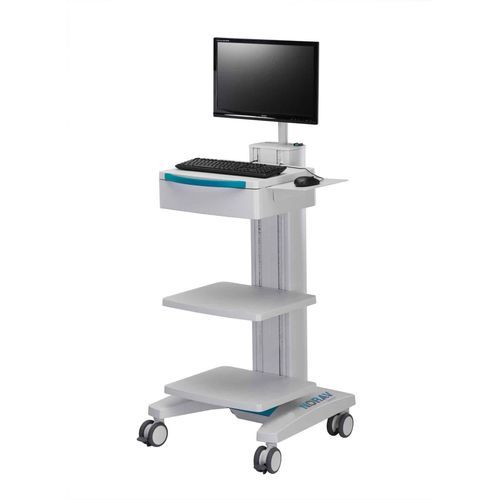 Medizinischer Wagen - T4 - NORAV Medical - für EKG / Aluminium / Kunststoff