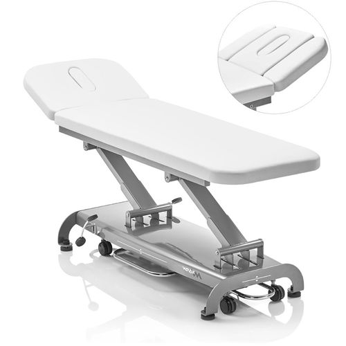 Elektrische Massageliege - S2  - Novak M - auf Rollen / mit höhenverstellbarer Rückenlehne / zweiteilig