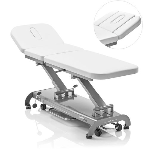 Elektrische Massageliege - S3  - Novak M - auf Rollen / mit höhenverstellbarer Rückenlehne / dreiteilig
