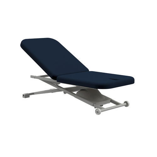 Elektrische Massageliege - PT150 - Oakworks Med - auf Rollen / mit höhenverstellbarer Rückenlehne / zweiteilig