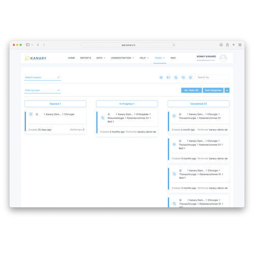Management-Software - Kanary - OPHARDT Hygiene-Technik - Monitoring / medizinisch / für die Handhygiene