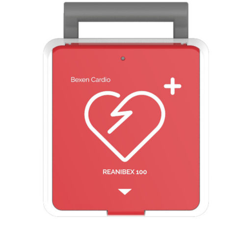 Halbautomatischer externer Defibrillator - Reanibex 100 semi-auto - Bexen Cardio - für öffentliche Bereiche / USB / zweiphasig