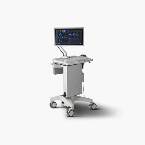 Extrakorporales Stoßwellentherapiegerät / für orthopädische Behandlungen - NPT-Sonicure - OsteoSys - auf Wagen